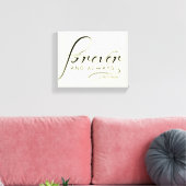 "Forever & Always"-Leinwand | Namen, Daten anpasse Leinwanddruck (Insitu (Wohnzimmer))