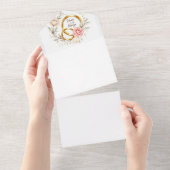 Forever & Always - Romantische Hochzeitsrennen Kun All In One Einladung (Abreißtisch)