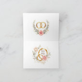 Forever & Always - Romantische Hochzeitsrennen Kun Dankeskarte (Innenseite)