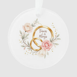 Forever & Always - Romantische Hochzeitsrennen Kun Ornament