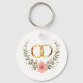 Forever & Always - Romantische Hochzeitsrennen Kun Schlüsselanhänger (Rückseite)