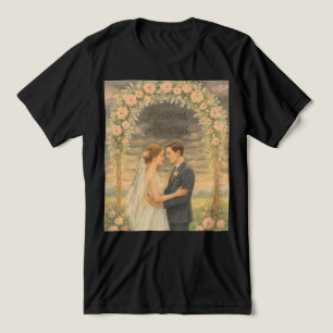 Forever & Always - Romantische Wasserfarbenhochzei Tri-Blend Shirt