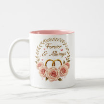 Forever & Always - Tasse zum Hochzeitstag