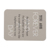 Forever and A Day Liebe Gedicht (von mir geschrieb Magnet (Horizontal)