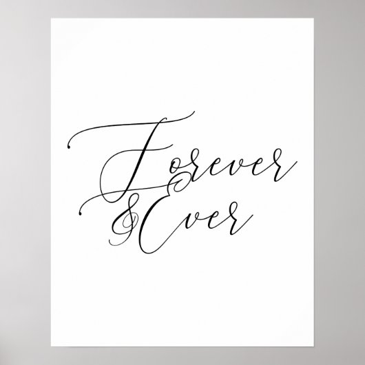 Forever and Ever Poster (Vorne)