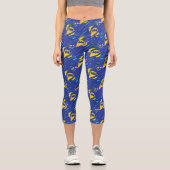 Forever Batman Bat Signalmuster Capri Leggings (Vorderseite)