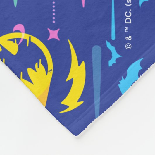 Forever Batman Bat Signalmuster Fleecedecke (Ecke)