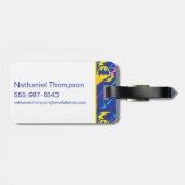 Forever Batman Bat Signalmuster Gepäckanhänger (Rückseite horizontal)