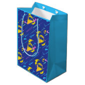 Forever Batman Bat Signalmuster Mittlere Geschenktüte (Rückseite Schrägansicht)