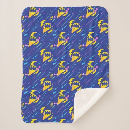 Forever Batman Bat Signalmuster Sherpadecke (Vorderseite)