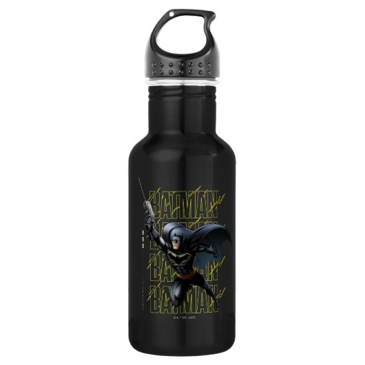 Forever Batman Grappling Hook Edelstahlflasche (Vorderseite)