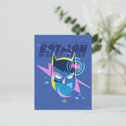 Forever Batman Light Up Head Graphic Postkarte (Stehend Vorderseite)