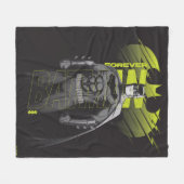 Forever Batman Power Up Character Art Fleecedecke (Vorderseite (Horizontal))
