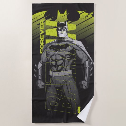Forever Batman Power Up Character Art Strandtuch (Vorderseite)