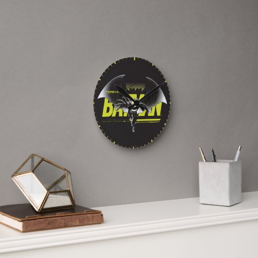 Forever Batman Reaching Graphic Runde Wanduhr (Büro)