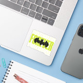 Forever Batman Typografy Symbol Graphic Aufkleber (Laptop mit iPhone)