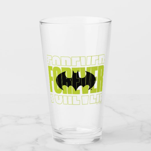 Forever Batman Typografy Symbol Graphic Glas (Vorderseite)