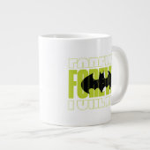 Forever Batman Typografy Symbol Graphic Jumbo-Tasse (Vorderseite Rechts)