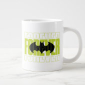 Forever Batman Typografy Symbol Graphic Jumbo-Tasse (Rechts)