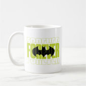 Forever Batman Typografy Symbol Graphic Kaffeetasse (Links)