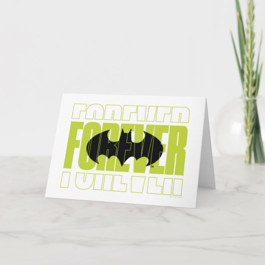 Forever Batman Typografy Symbol Graphic Karte (Vorderseite)