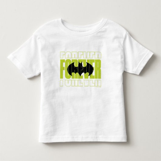 Forever Batman Typografy Symbol Graphic Kleinkind T-shirt (Vorderseite)