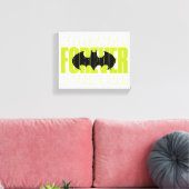 Forever Batman Typografy Symbol Graphic Leinwanddruck (Insitu (Wohnzimmer))
