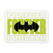 Forever Batman Typografy Symbol Graphic Magnet (Horizontal)