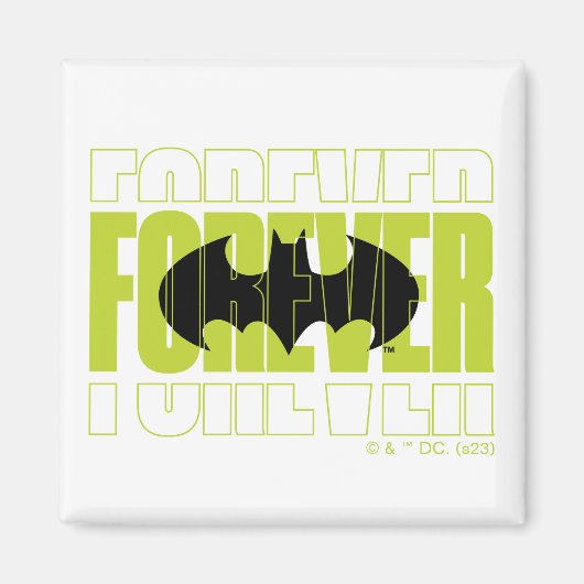 Forever Batman Typografy Symbol Graphic Magnet (Vorne)