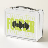Forever Batman Typografy Symbol Graphic Metall Brotdose (Rückseite)