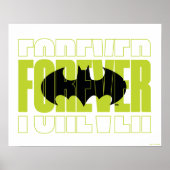 Forever Batman Typografy Symbol Graphic Poster (Vorne)