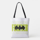 Forever Batman Typografy Symbol Graphic Tasche (Rückseite)