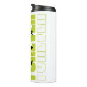 Forever Batman Typografy Symbol Graphic Thermosbecher (Nach rechts gedreht)