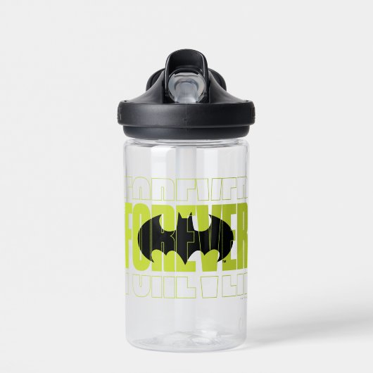 Forever Batman Typografy Symbol Graphic Trinkflasche (Vorne)