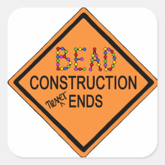 Forever Beading Quadratischer Aufkleber