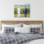 Forever begann Personalisiertes Foto Wrapped Canva Leinwanddruck (Insitu (Schlafzimmer))