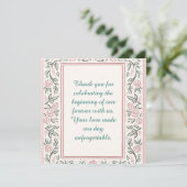 Forever Begins Today Dankeskarte (Stehend Vorderseite)