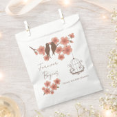 Forever Begins Wedding Favor Gift Bag with Lovebir Geschenktütchen (Ausgeschnitten)