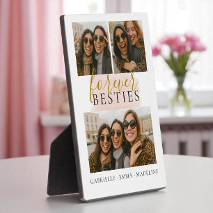 Forever Besties wahren Freunde 3 FotoCollage Fotoplatte
