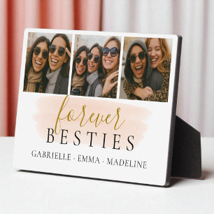 Forever Besties wahren Freunde 3 FotoCollage Fotoplatte