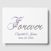 FOREVER Blumige Text Für Hochzeit Gästebuch (Vorderseite)