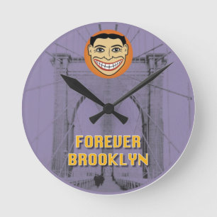 Forever Brooklyn Clock Runde Wanduhr