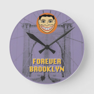 Forever Brooklyn Clock Runde Wanduhr