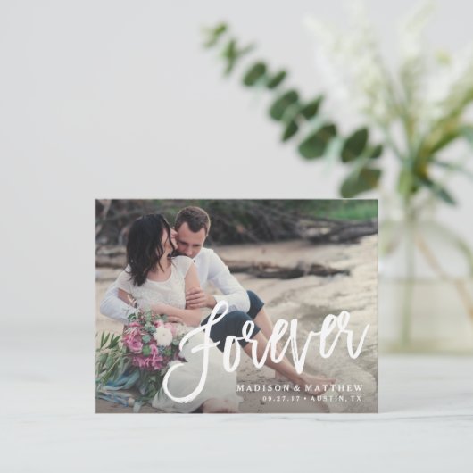 Forever Brushed Ankündigung Datum freihalten (Stehend Vorderseite)