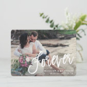 Forever Brushed Ankündigung Datum freihalten (Stehend Vorderseite)