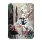 Forever Brushed Save the Date Magnet (Vertikal)