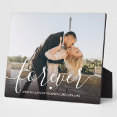 Forever Calligraphy Script Couple Wedding Foto Fotoplatte (Seite)