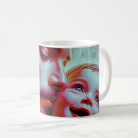 Forever Cherished Vaterbaby Kaffeetasse (VorderseiteRechts)