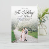 Forever Classic Foto Wedding Einladung FCL (Stehend Vorderseite)