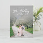 Forever Classic Foto Wedding Einladung FCL (Stehend Vorderseite)